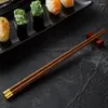 Bacchette taglienti set set riutilizzabili a 10 coppie sushi tavoli cinesi cucina in legno coreano giapponese