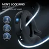 Cockrings Silicone Penis Ring Vibrator 10 Modes Clitoris Stimulation Sex Toys for Man Delayed Ejaculation Sexy Goods Male Adults 18 230824