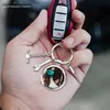 Keychains Landards kişiselleştirilmiş usta özel po resim anahtarlık baba hediye kızı oğul için erkekler papa doğum günü babalar günü hediyesi 230823