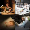 Masa lambaları Işık Okuma Işıklarında Klipler 48 LED USB Masa Lambası 3 Renk Modu Esnek Kelepçe Başucu Göz Bakım Kitabı