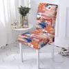 Chair Covers Flower Pattern Cover Floral Printed Elastic Slipcovers Stretch Seat Protector Case For Dining Room El Kitchen 1PC
