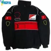 Damesjacks Yiciya Racing Car Fans Kleding American Jacket Cotton Herfst en winterkleding Volledige geborduurde motorfiets -rijjack 230823