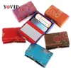 Face Care Devices 1pcs Embroidery Lipstick Cosmetic Bag With Mirror Makeup Small Storage Cases Travel Pouch Organizer Portable Case random 230823