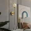 Wandlamp retro led zeshoekige slaapkamer decor applique moderne afwerkingen deco antieke badkamerverlichting