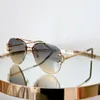 Vintage Aviation Lunettes de soleil Designer Femme Aviat Alliage Cadre Poli Miroir Lunettes de soleil Hexagonal Surdimensionné Femelle Mâle UV400 Carti Lunettes gafas para el sol de mujer