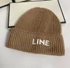 Autumn and Winter New Woolen Cap Letters Knitted Hat Chinese Landlord Hat Fashion Brand Warm Beanie Hats Fashion