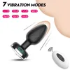 Vibradores luz colorida controle remoto vibrador anal masculino massagem de próstata wearable plug estimulador brinquedos sexuais para homens mulheres 230824
