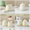 Din sets Sugar Bowl Ceramic Storage Canister Keukensaus Jar Spice Zout Huishoudelijke kruidencontainer