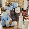 White Plastic Balloon Arch Ring DIY Background Holder Circle Ballon Column Base Baby Shower Birthday Wedding Party Decor Decoration