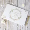 Andra evenemangsfest levererar bröllop gästbok blommor vita 38 ark personlig gästbok alternativ för bröllopsdekoration a4 album po mariage gåva 230824