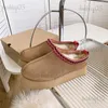 Stiefel Tazz Knöchel Pelz Designer Australien Plattform Frau Indoor Australische Slipper Dicke Unterseite Echtes Leder Warme Flauschige Booties babiq05