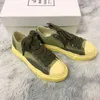 Maison Mihara Yasuhiro Canvas Mmy Shoes溶解靴ヒールストラップウォッシュメンズとレディース太い靴底靴