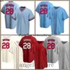 Baseball -Jersey28 Nolan Arenado 46 Paul Goldschmidt 4 Yadier Molina 1 Ozzie Smith 25 Dexter Fowler 51 McGee Beige Elfenbein