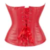 Vita pancia Shaper Corsetto Bustier Top Donna Stile vintage Zip Ecopelle Overbust Nightclub Sexy Korsett Lingerie senza spalline 230824