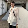 Herrenanzüge Blazer Sommer Koreanischer Stil einzigartiger Sonnenschutzanzug Männer lässig losen dünner Abschnitt für MXL 230823