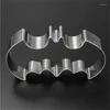 Moldes de cozimento Halloween Cake Bat Bat Cookie Tool Cutter Biscuit Pression Set Samp Selo de Aço Anterior Ferramentas de Pedra Acessórios de Cozinha Acessórios para Cozinha