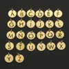 Polish 26pcs/set 26 Letters Az Stainless Steel / Copper Diy Charms Connector Wholesale Bracelet Making Charm Never Fade Factory Price