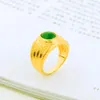 Обручальные кольца 15 мм голубые стразы Dubai Ring for Women Gift Gold Color Africa Lover