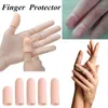 Disposable Gloves Silicone Gel Tube Hand Bandage Finger Protector Pain Relief Thumb Cap Anti-slip Cover Fingertip For Hamburger Pizza Food