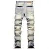 Csual Jeans 2023 voor heren 2023 Nieuwe vintage gescheurde driedimensionale pocket denim broek mid-taist mode kledinglf20230824.