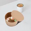 Ta ut containrar runda tårta Box Sweet Paper Container Bakery Supplies Cookie Holder Wedding Stands