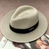 Berets Panama Straw hat unisex top fedora big head omtrek zon schaduw uv bescherming allmatch mode verstelbaar ademhabl 230823