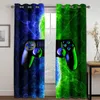 Gardin 3D Modern Konkurrenskraftig Cool Game Controller Childern Boy Kids 2 stycken Thin Drapes fönster för vardagsrum sovrumsdekor