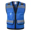 Herenvesten Reflecterend Veiligheidsvest voor werk met zakken Engineer Hi Vis Mesh Sureryor