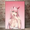 Peintures Affiches d'anime japonais Darling In The Franxx 002 Toile Peinture Anime Décor Mur Art Photo pour Salon Décor À La Maison 230823