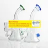 DHL!!! Beracky Bongs de agua de vidrio de 6 pulgadas con recipiente de vidrio de 14 mm Tubos de agua de vidrio embriagadores Bongs de vaso Dab Plataformas petroleras Bong reciclador para fumar LL