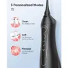 Outra higiene oral Fairywill água flossers irrigador portátil 300ml dental flosser dentes limpador 3 modos à prova d'água 230824