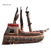 Prachtig grote opblaasbaar piratenschip Prop Theater Stage Decorations Airblown Boat Model voor evenement