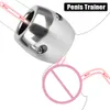 Cockrings Sex Toys pour hommes Cock Lock Ring Testis Poids Civières Scrotum Pendentif Ball Penis Trainer Retenue Acier inoxydable 230824