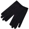 Gants sans doigts 2 paires / lot de haute qualité élastique renforcer blanc noir spandex cérémonie pour hommes femmes serveurs pilotes bijoux271i