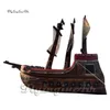 Prachtig grote opblaasbaar piratenschip Prop Theater Stage Decorations Airblown Boat Model voor evenement