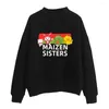 Kadın Hoodies JJ Mikey Maizen Turtlenecks Sweatshirt Sıradan Baskı Kazakları Kişiselleştirilmiş Hoodie Koleji Street Giyim Kawaii Tiki