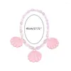 Halskette Ohrringe Set Elegante Meerjungfrau Cosplay Schmuck rosa Muscheln Ohrring für Karneval Dress Up Prinzessin Choker 28tf