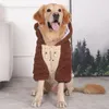 Roupas de vestuário de vestuário para cães para cães médios designer de inverno moleto