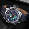 Montres-bracelets BOAMIGO 2023 Casual Sport Montre étanche Homme Mode Militaire Numérique Analogique Quartz Chronographe Montre-bracelet