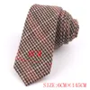 Cravatte per collo Skinny Wool for Men Women Wedding Tie Groom Boy Boy Girls Slimp Plaid Neatie Gifts Necktis 230824
