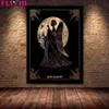 Obrazy Death Devil Sąd miłośnicy karty Tarot Plakat sztuki i wydruku czarownice i magiczny wystrój ściany sztuka płótna malowanie bezframent 230823