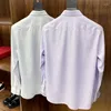 Men's Dress Shirts Classic French Cuffs Solid Business Luxury Shirt Formal Standard-fit Long Sleeve Office Work White