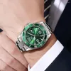 Polshorloges mode luxe 2023 herenkalender sport waterdichte kwarts horloge zakelijke casual roestvrijstalen mannen klok siliconen horloges