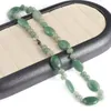 Chains Style Women Necklace Natural Stone Green Aventurine Irregular Beads Charms For Birthday Gift Length 45 CM