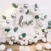 98 cm di palloncini in plastica bianca anello arco di palloncini fai da te porta sfonante cerchio colonna Base baby shower bagni di compleanno decorazione decorazione decorazione per feste