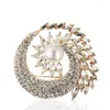 Brooches Fashion High Quality Rhinestone Snails Brooches/ 2023 Flower Pearl Broches For Women/brosche/broszka/wholesale