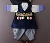 Ethnische Bekleidungsjungen Hanbok Koreanisch importierten Stoff Boy -Bühnenaufführung und Kinderkostüme
