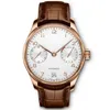 New Brand Watch Man Automatische Uhren Leder -Armband Armbandwatch Mechanical Watch mit Stromreservenfunktion 054184L