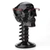 Objets décoratifs Figurines gothique noir Style crâne dos ornement monture de lunettes punk rock fantôme porche ornement de bureau décor à la maison résine 230823