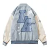 Hip Hop Pelzige Bienenbriefe Stickbaseballjacke Herren Streeware Harajuku Casual Lose Bomber Varsity Jackets Unisex Mode HKD230824.